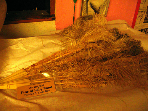 Sally Rand's fans in the Exotic World Burlesque Museum | Photo by Erochica Bamboo