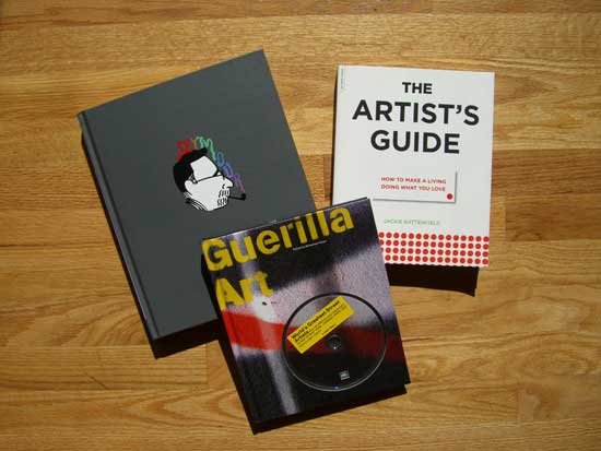 Seymour (Chronicle), The Artist's Guide (Da Capo), Guerrila Art (Laurence King)