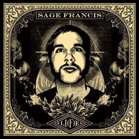 Shepard Fairey's artwork for Li(f)e by Sage Francis