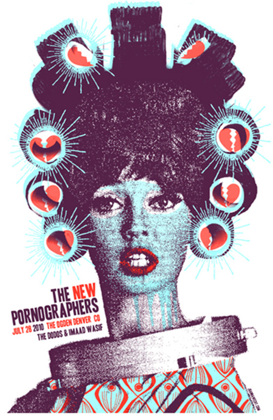 Joanna Wecht: The New Pornographers concert poster