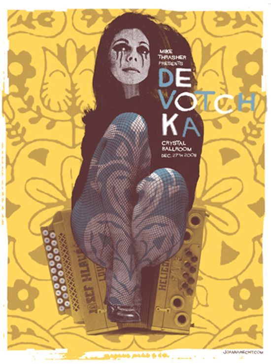 Joanna Wecht: DeVotchKa concert poster