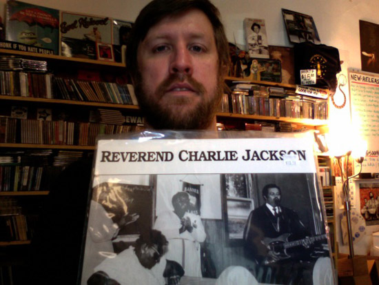 James Paasche holds Reverend Charlie Jackson's God's Got It