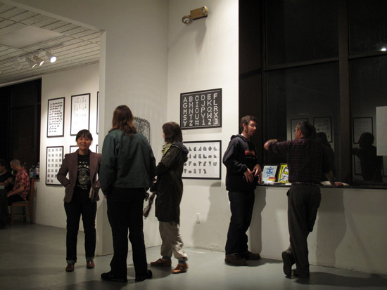 Current Gallery: Alphabet exhibit (photo by Eileen Wold)