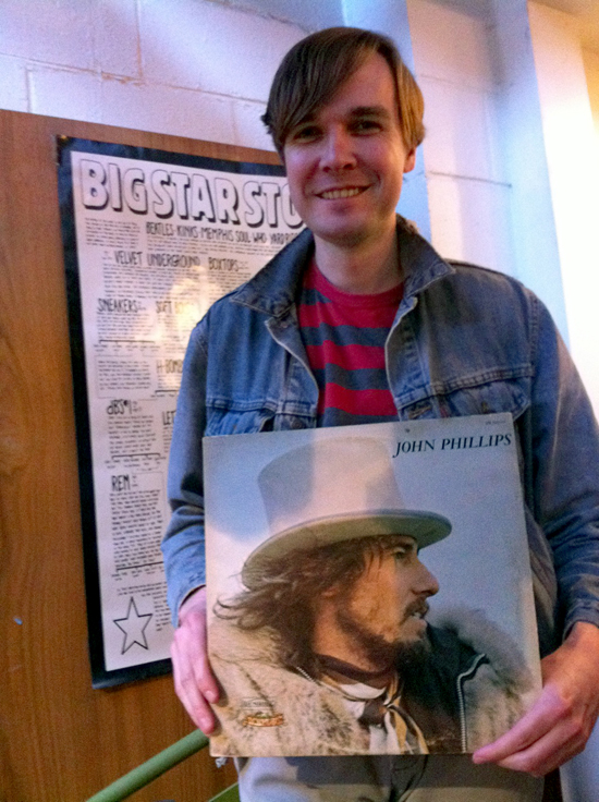 John holds John Phillips' John Phillips (John, the Wolf King of LA)