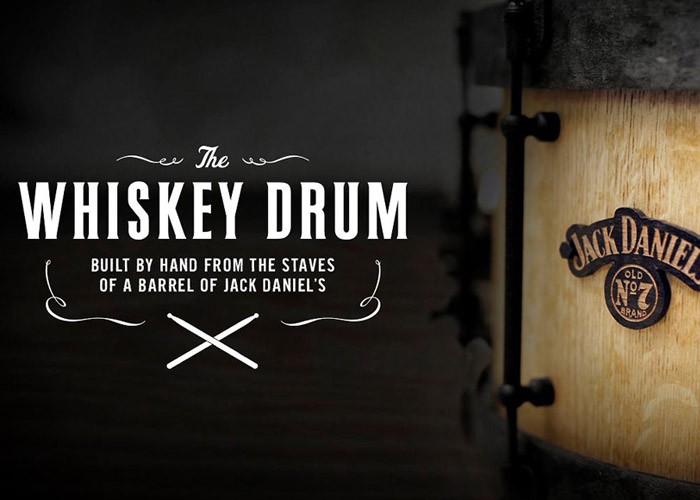 Jack Daniel's whiskey drum