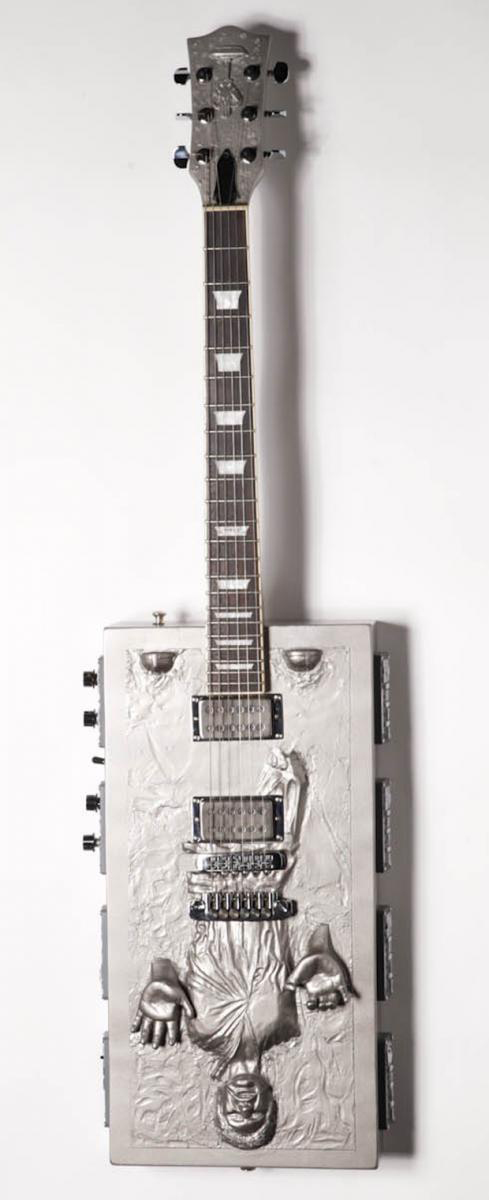 Travis Stevens's custom Han Solo guitar