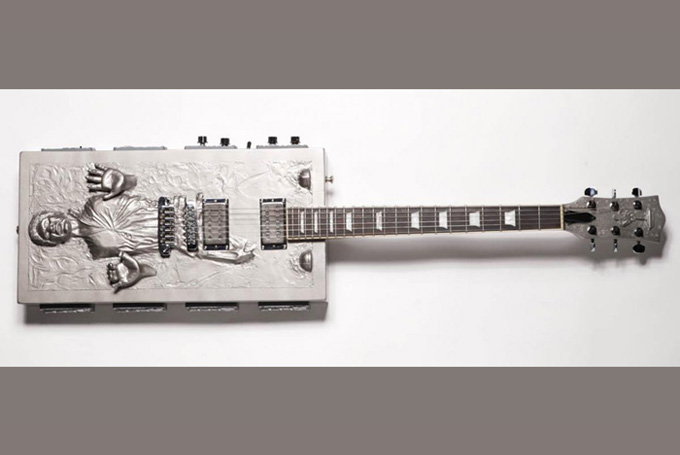 Travis Stevens's custom Han Solo guitar