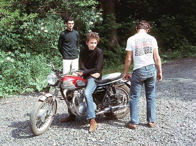 Bob Dylan Triumph Motorcyle