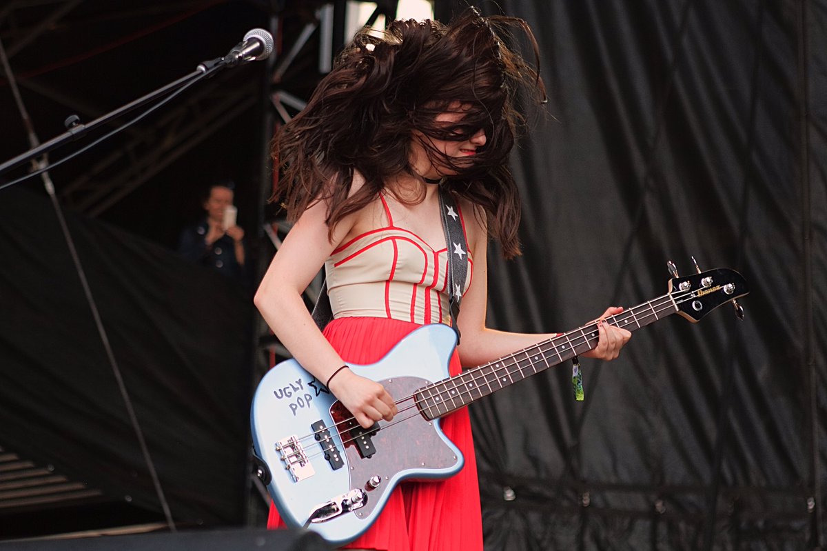 Skating Polly's Kelly Mayo at Riot Fest Friday.