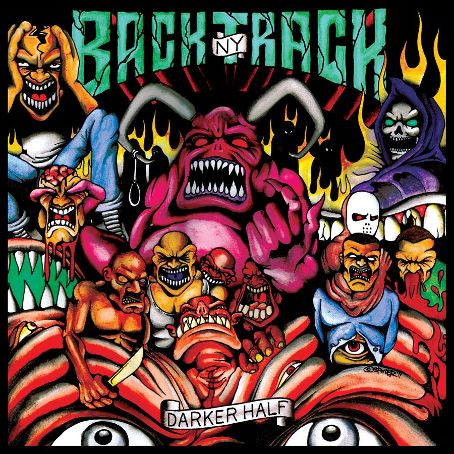 The album art for Backtracks' 2011 album, "Darker Half," features a slew of demonic like characters