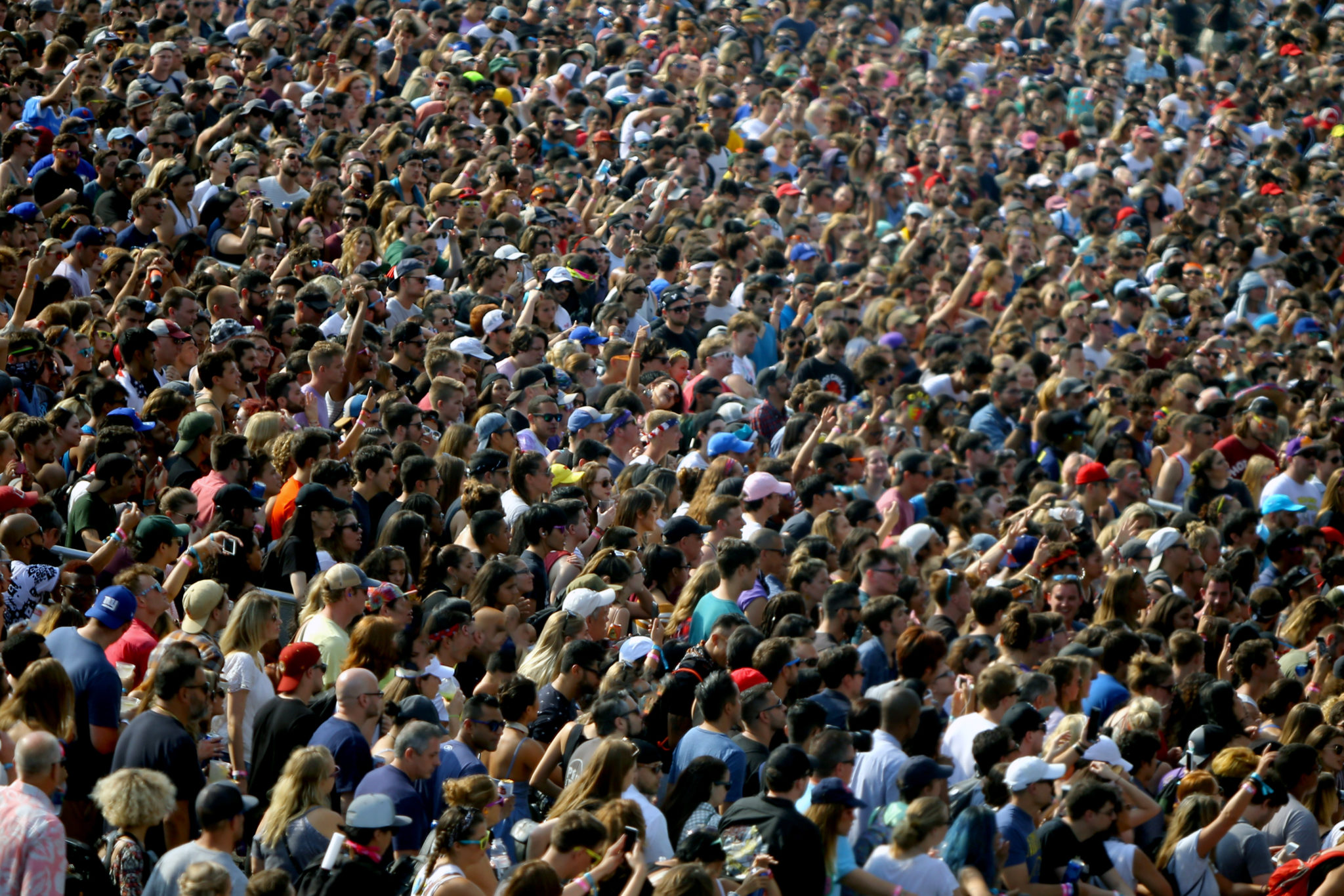 A sea of fans watching Foster The People. Photo by Brian F. Benton.