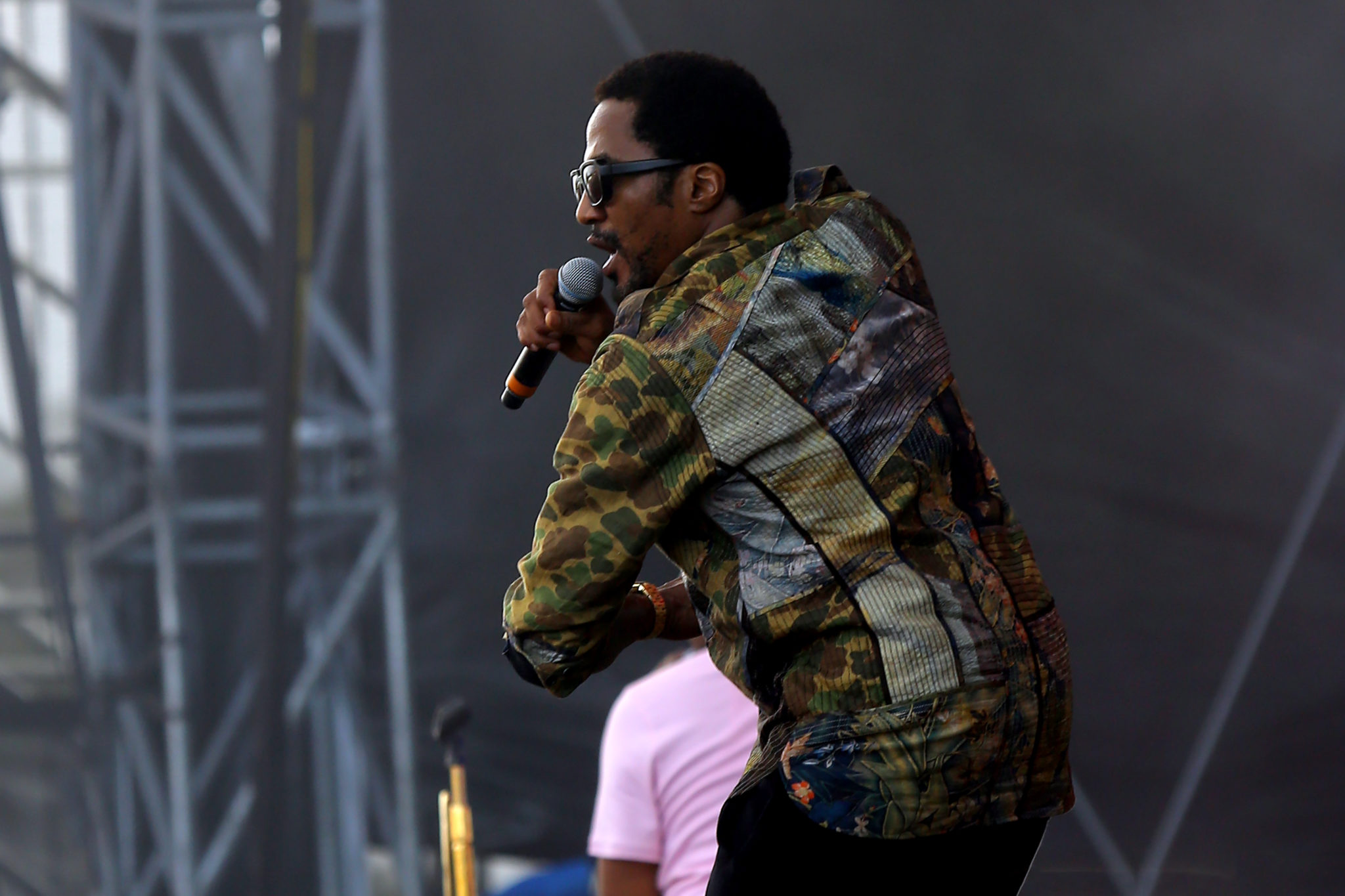 Q-Tip of A Tribe Called Quest joined LL Cool J on stage on Saturday. Photo by Brian F. Benton.